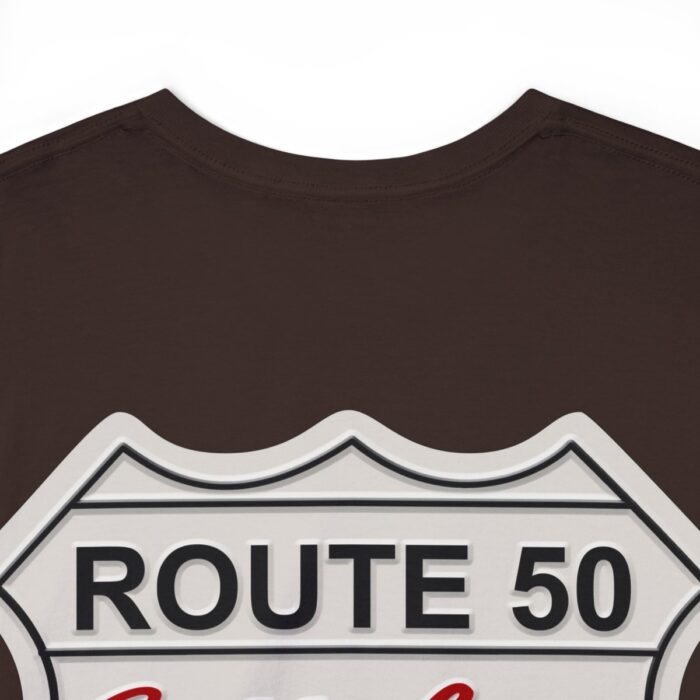 Route 50 Cadillac T- shirt -Unisex Heavy Cotton Tee men's woman gift - Image 48
