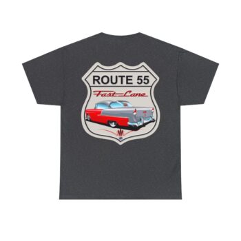 Route 55 Cruisin Lane Logo -Unisex Heavy Cotton Tee Men’s Womans Gift.