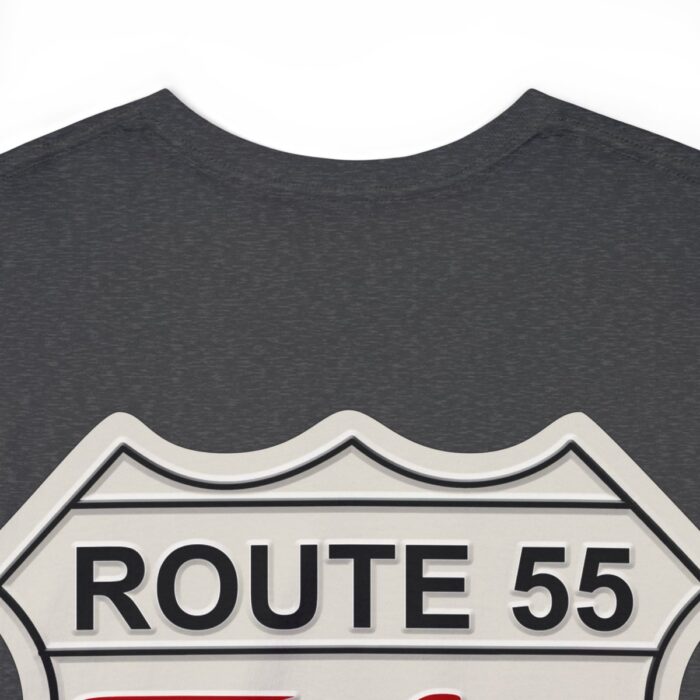 Route 55 cruisin lane Logo -Unisex Heavy Cotton Tee men's womans gift. - Image 12