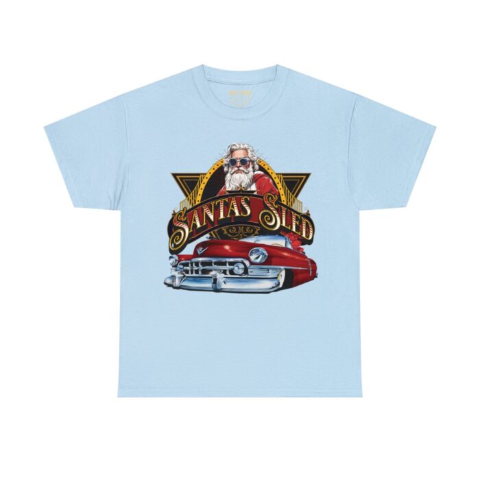 Santas Sled Unisex Heavy Cotton Tee - Image 45