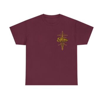 Pinstriper .com Logo with pinstriping, trending Heavy Cotton Tee 100% cotton