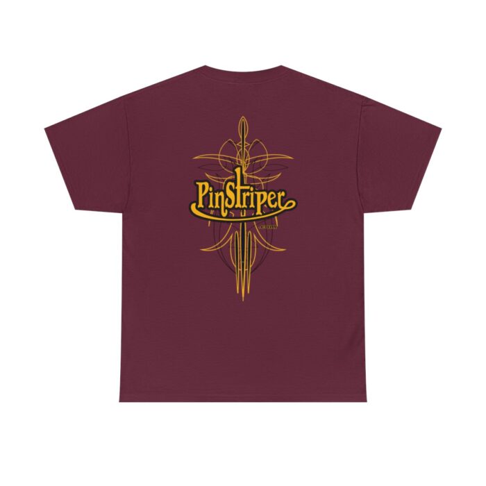 Pinstriper .com Logo with pinstriping, trending Heavy Cotton Tee 100% cotton - Image 2