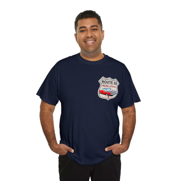 Route 55 cruisin lane Logo -Unisex Heavy Cotton Tee men's womans gift. - Image 104