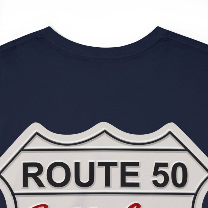 Route 50 Cadillac T- shirt -Unisex Heavy Cotton Tee men's woman gift - Image 96
