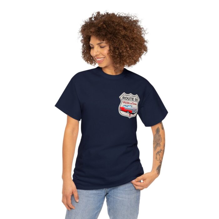 Route 55 cruisin lane Logo -Unisex Heavy Cotton Tee men's womans gift. - Image 99