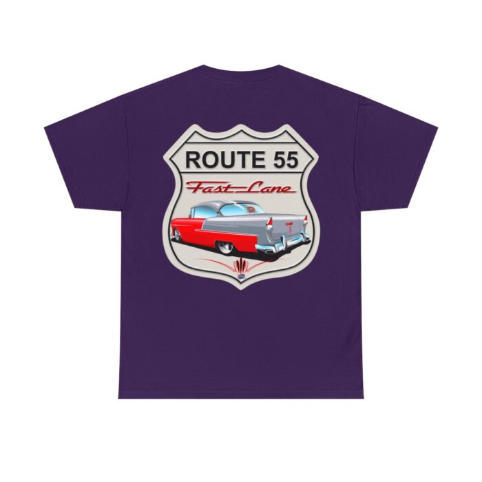Route 55 cruisin lane Logo -Unisex Heavy Cotton Tee men's womans gift. - Image 109