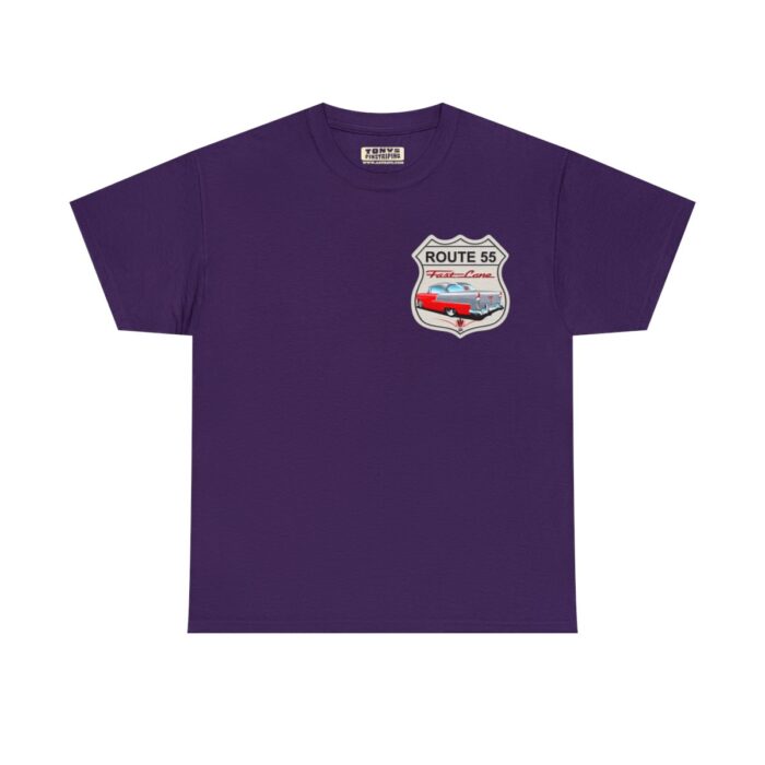 Route 55 cruisin lane Logo -Unisex Heavy Cotton Tee men's womans gift. - Image 110