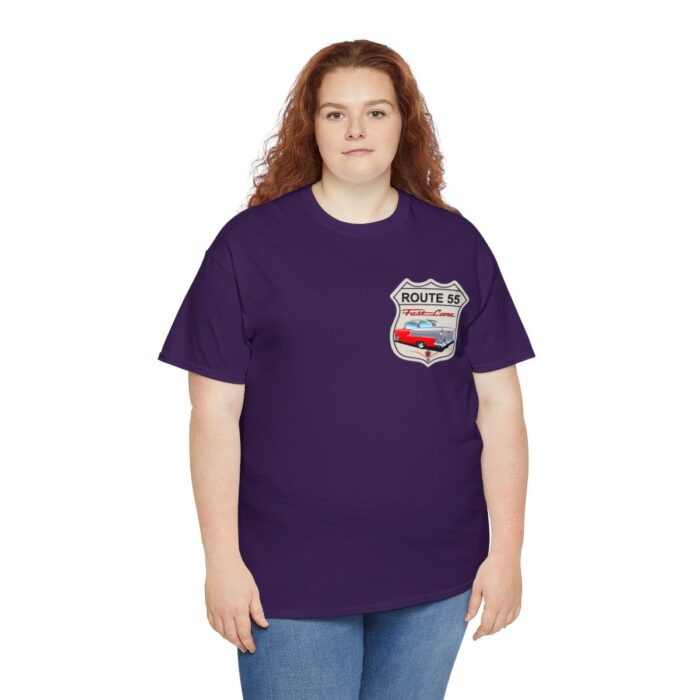 Route 55 cruisin lane Logo -Unisex Heavy Cotton Tee men's womans gift. - Image 115