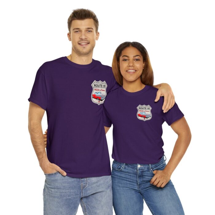 Route 55 cruisin lane Logo -Unisex Heavy Cotton Tee men's womans gift. - Image 118