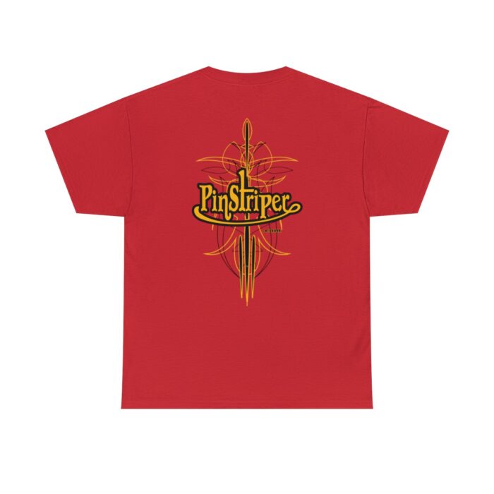 Pinstriper .com Logo with pinstriping, trending Heavy Cotton Tee 100% cotton - Image 38