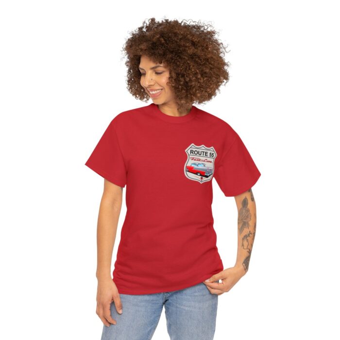 Route 55 cruisin lane Logo -Unisex Heavy Cotton Tee men's womans gift. - Image 123