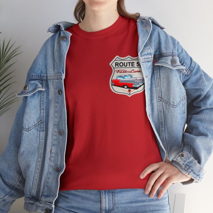 Route 55 cruisin lane Logo -Unisex Heavy Cotton Tee men's womans gift. - Image 129