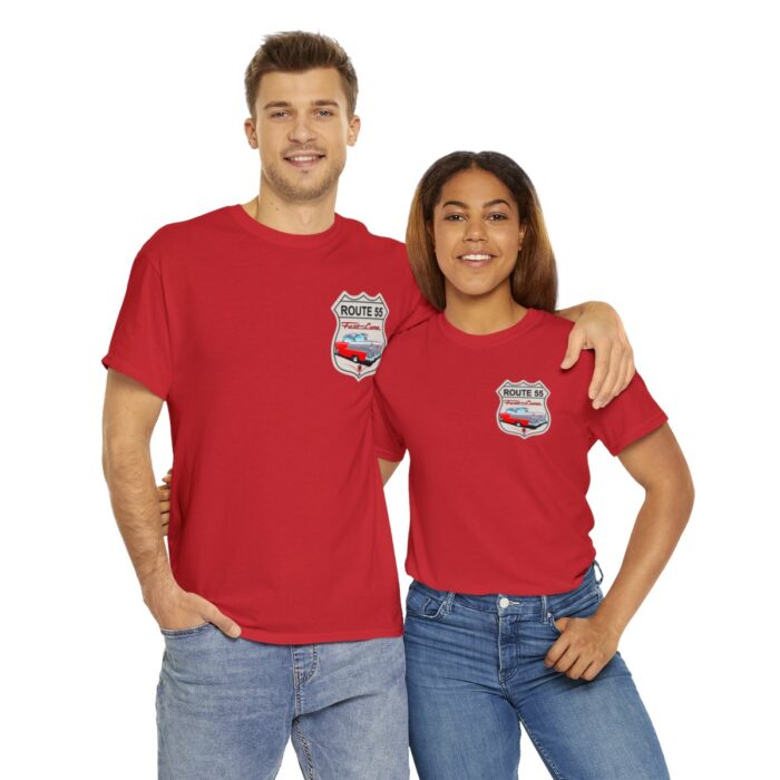 Route 55 cruisin lane Logo -Unisex Heavy Cotton Tee men's womans gift. - Image 130