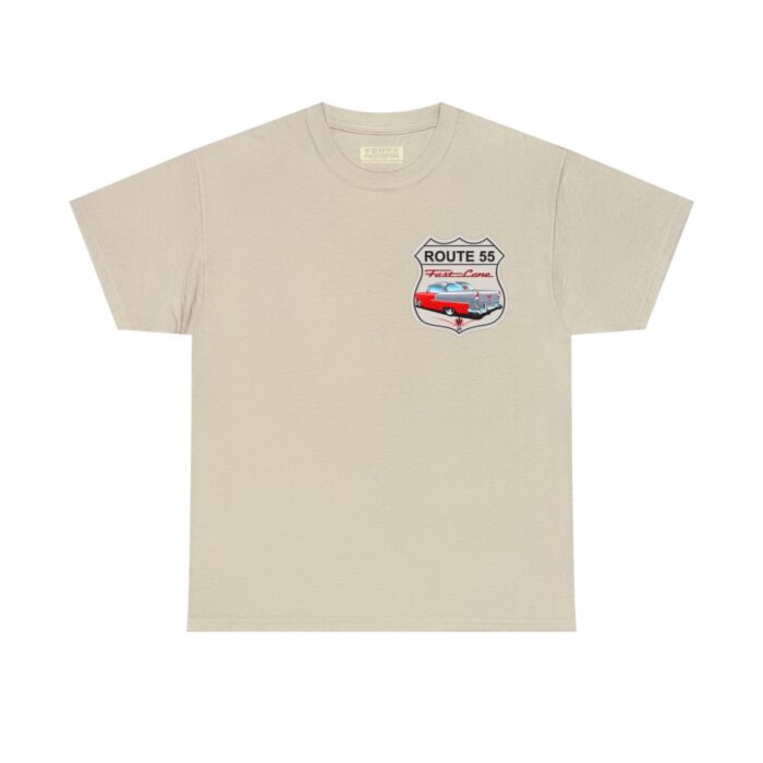 Route 55 cruisin lane Logo -Unisex Heavy Cotton Tee men's womans gift. - Image 38