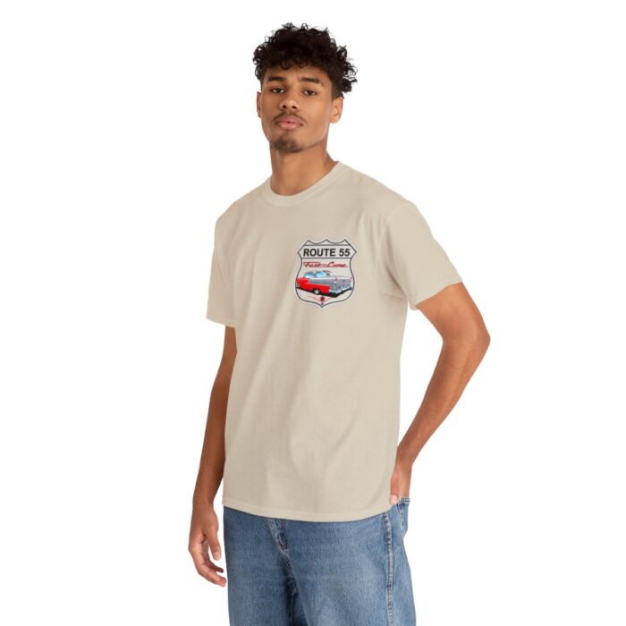 Route 55 cruisin lane Logo -Unisex Heavy Cotton Tee men's womans gift. - Image 42