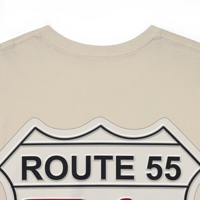 Route 55 cruisin lane Logo -Unisex Heavy Cotton Tee men's womans gift. - Image 48