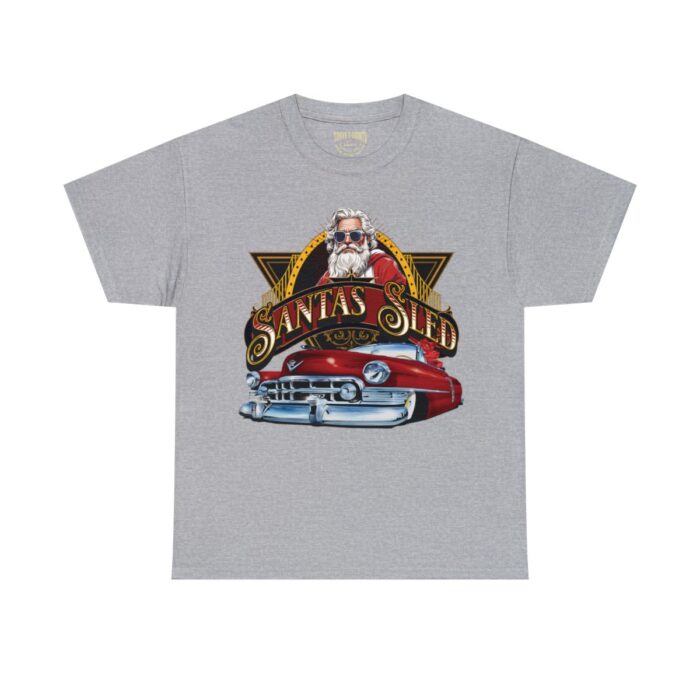 Santas Sled Unisex Heavy Cotton Tee - Image 33