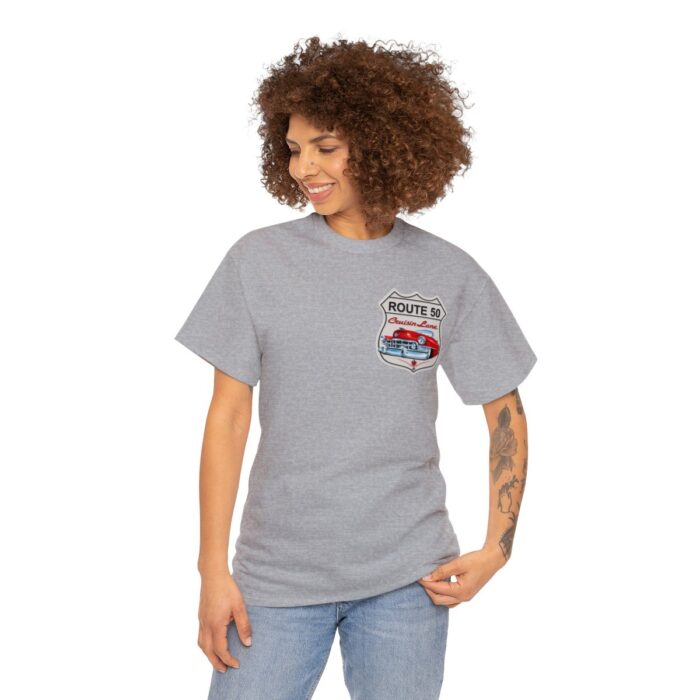 Route 50 Cadillac T- shirt -Unisex Heavy Cotton Tee men's woman gift - Image 27