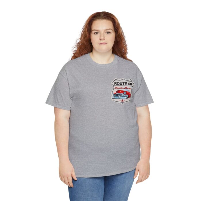 Route 50 Cadillac T- shirt -Unisex Heavy Cotton Tee men's woman gift - Image 31