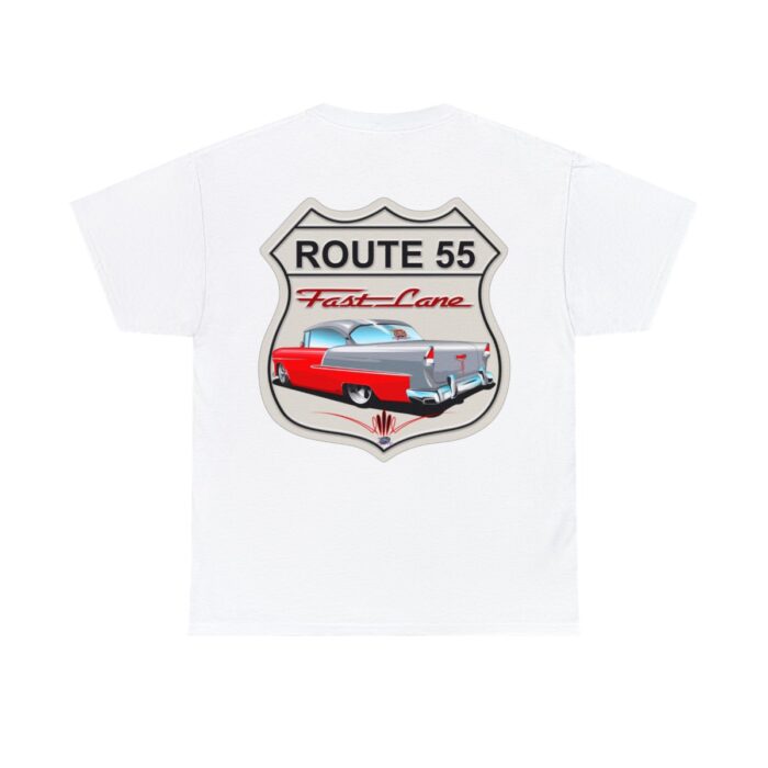 Route 55 cruisin lane Logo -Unisex Heavy Cotton Tee men's womans gift. - Image 13