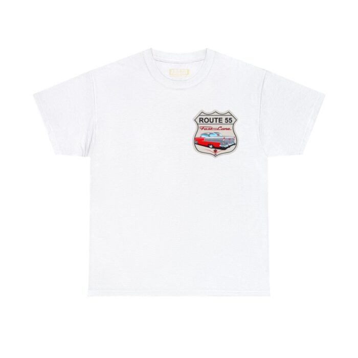 Route 55 cruisin lane Logo -Unisex Heavy Cotton Tee men's womans gift. - Image 14