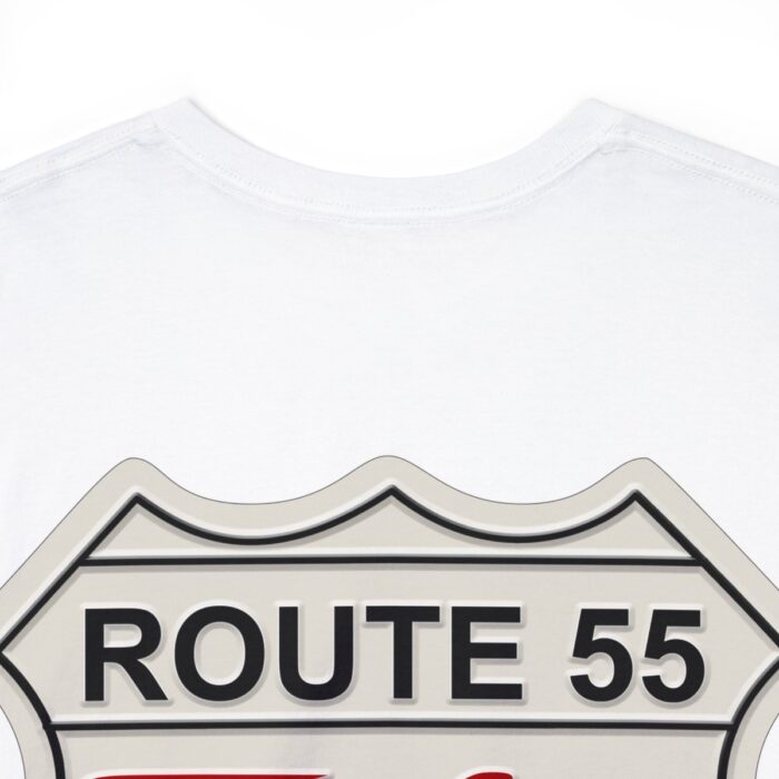 Route 55 cruisin lane Logo -Unisex Heavy Cotton Tee men's womans gift. - Image 24