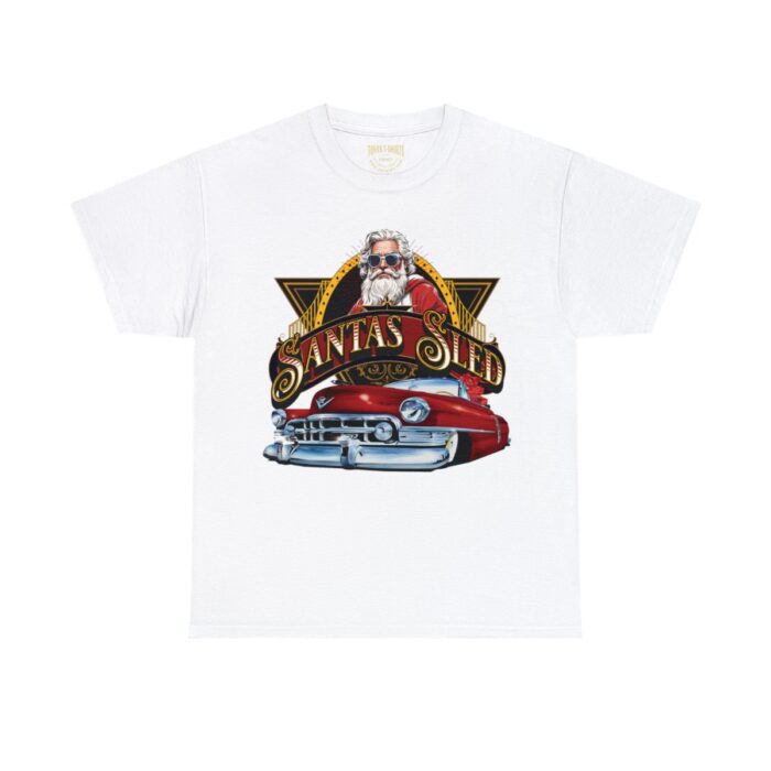 Santas Sled Unisex Heavy Cotton Tee - Image 13