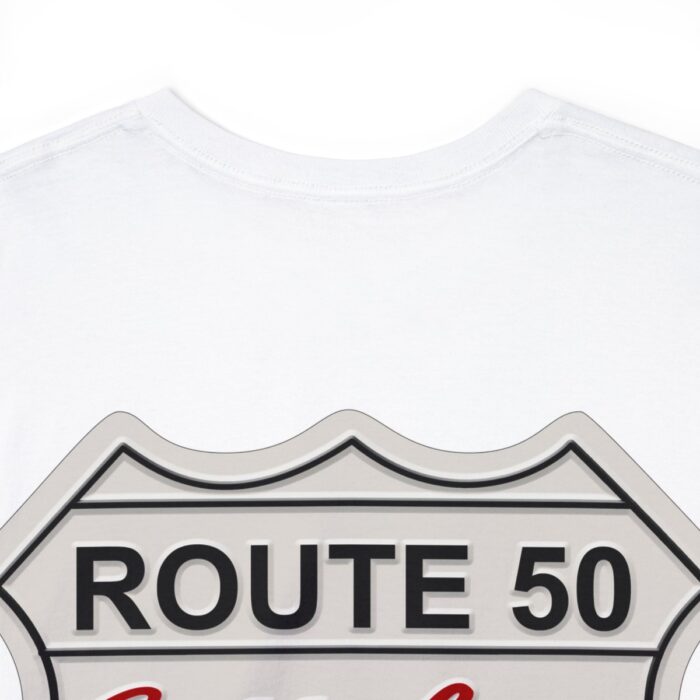 Route 50 Cadillac T- shirt -Unisex Heavy Cotton Tee men's woman gift - Image 24