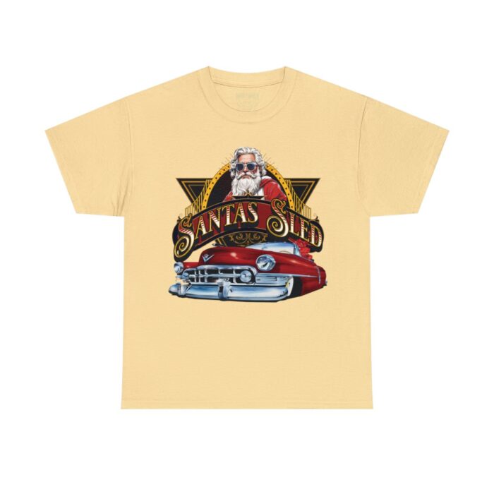Santas Sled Unisex Heavy Cotton Tee - Image 29