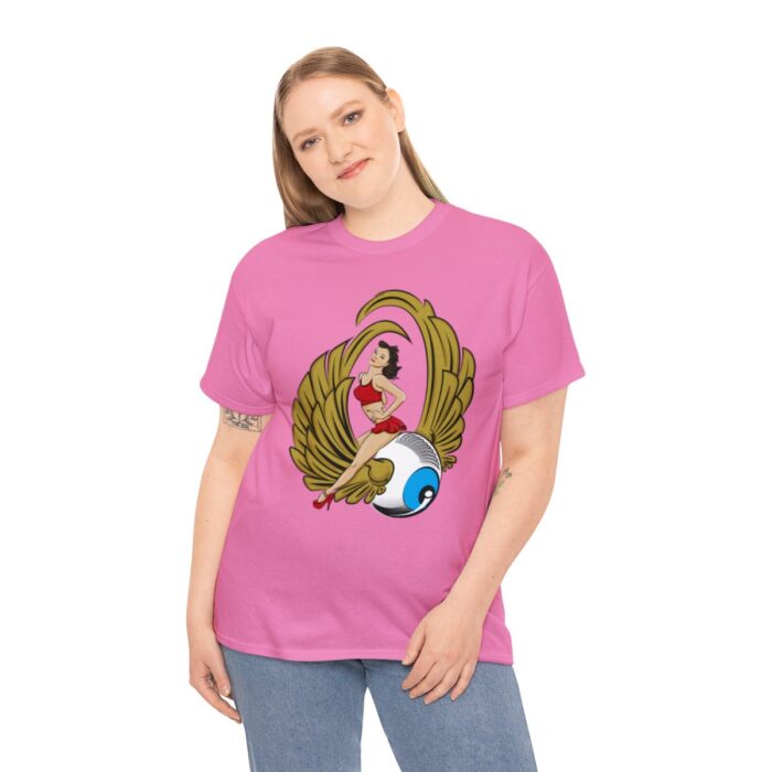 Pinup Eyeball Logo Unisex Heavy Cotton Tee - Image 100