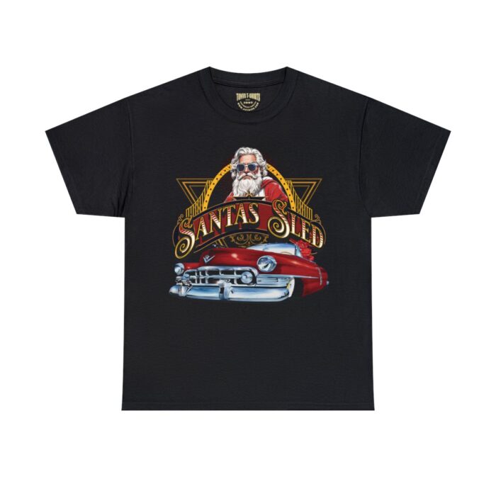 Santas Sled Unisex Heavy Cotton Tee - Image 21