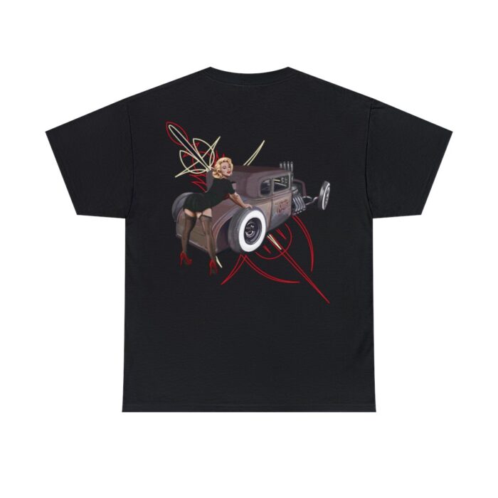 rat rod pinstriping Unisex Heavy Cotton Tee - Image 2