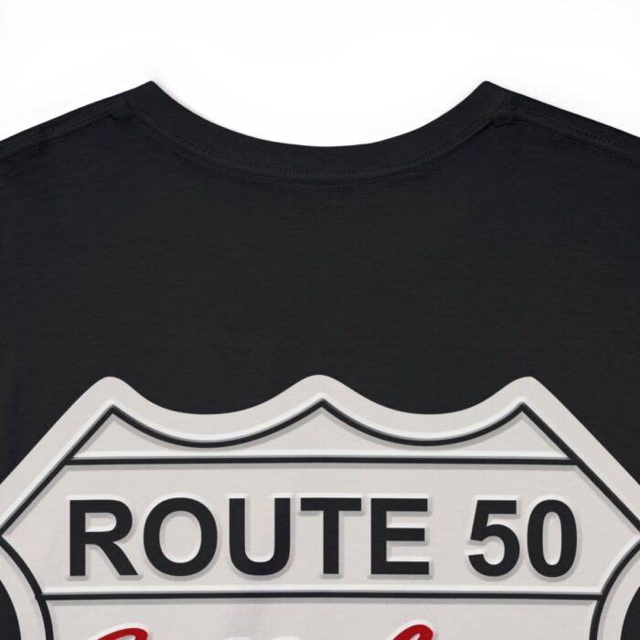 Route 50 Cadillac T- shirt -Unisex Heavy Cotton Tee men's woman gift - Image 12