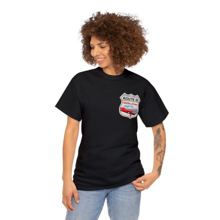 Route 55 cruisin lane Logo -Unisex Heavy Cotton Tee men's womans gift. - Image 27