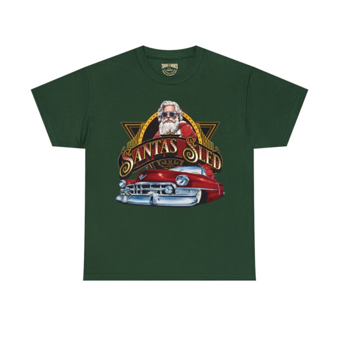 Santas Sled Unisex Heavy Cotton Tee - Image 37