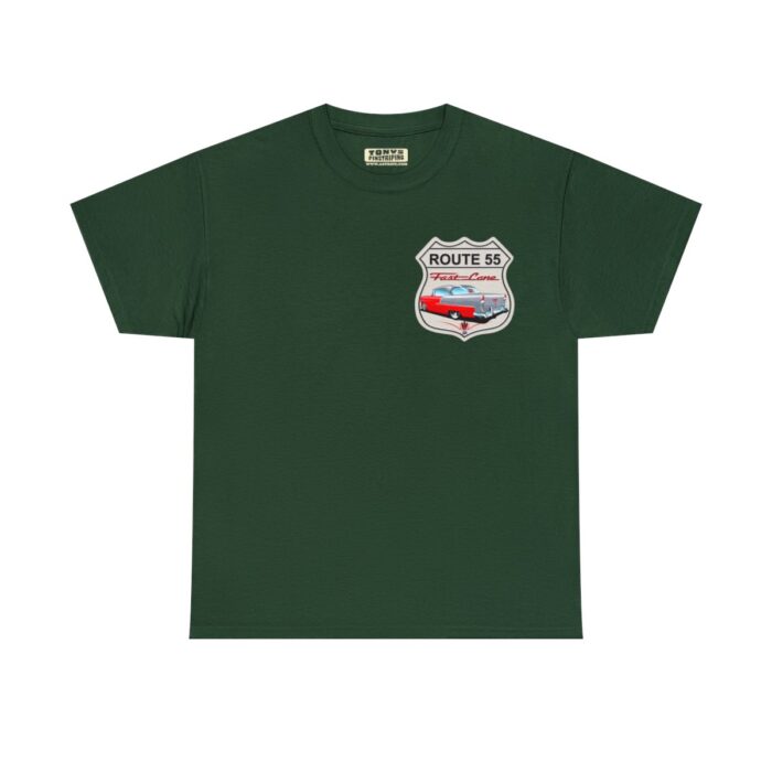 Route 55 cruisin lane Logo -Unisex Heavy Cotton Tee men's womans gift. - Image 74