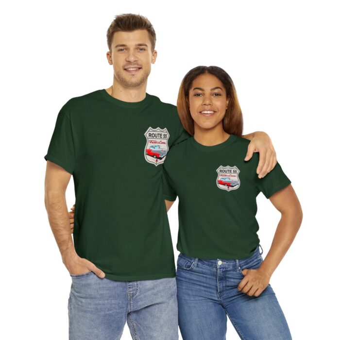 Route 55 cruisin lane Logo -Unisex Heavy Cotton Tee men's womans gift. - Image 82