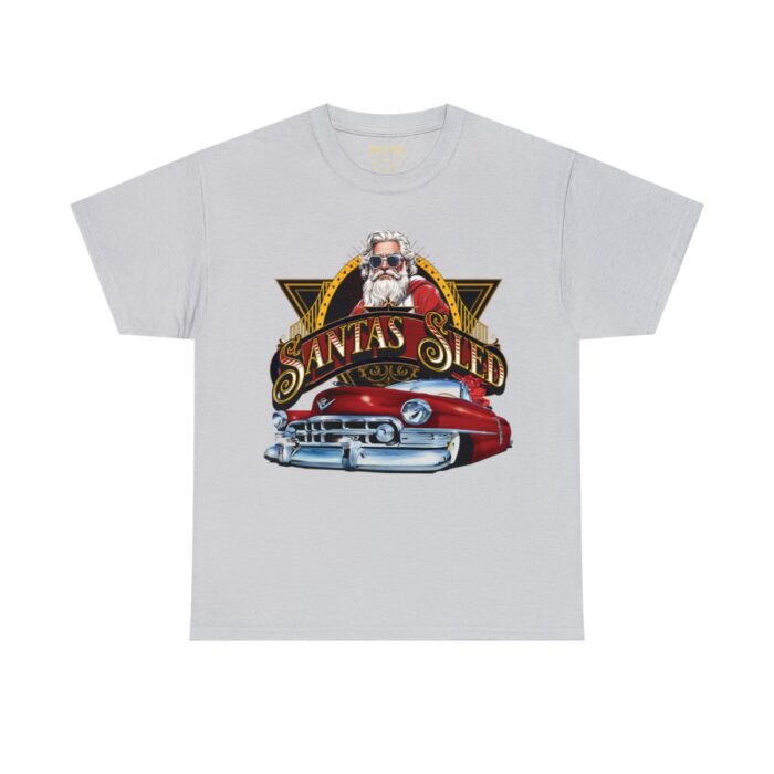Santas Sled Unisex Heavy Cotton Tee - Image 25