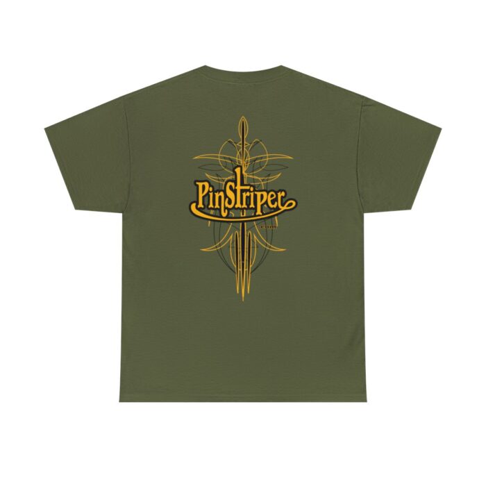 Pinstriper .com Logo with pinstriping, trending Heavy Cotton Tee 100% cotton - Image 30