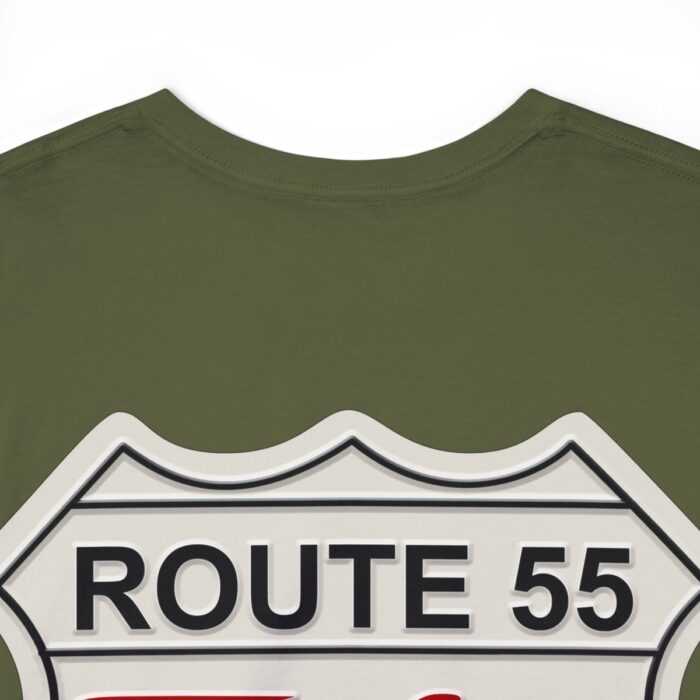 Route 55 cruisin lane Logo -Unisex Heavy Cotton Tee men's womans gift. - Image 72