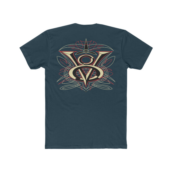 V8 with pinstriping ,  Cotton Crew Tee - Image 2