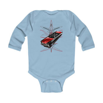65 Cadi with pinstriping Infant Long Sleeve Bodysuit (Jimmy Smith Art – Tonys pinstriping)