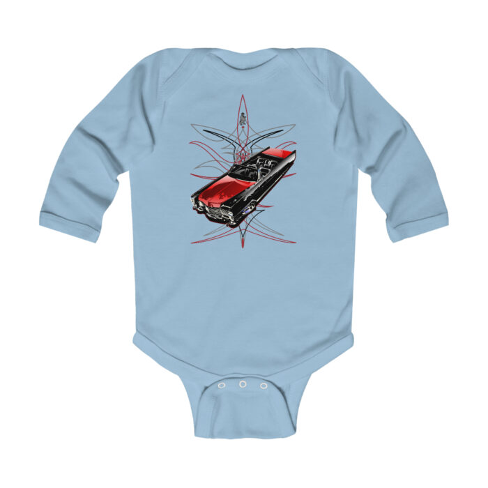 65 Cadi with pinstriping Infant Long Sleeve Bodysuit (Jimmy Smith Art - Tonys pinstriping)