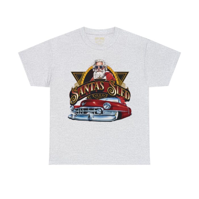 Santas Sled Unisex Heavy Cotton Tee - Image 17