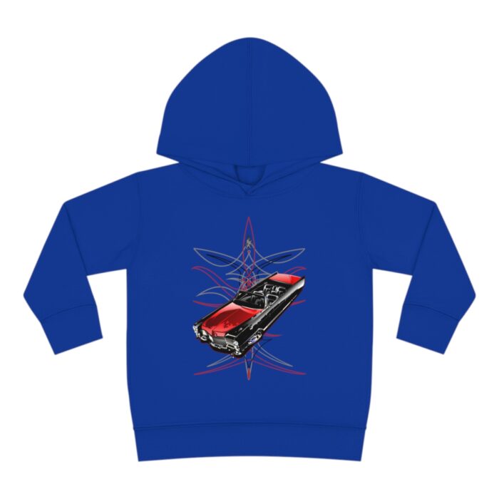 65 Cadi with pinstriping Toddler Pullover Fleece Hoodie (Jimmy Smith Art/ Tonys pinstriping) - Image 25