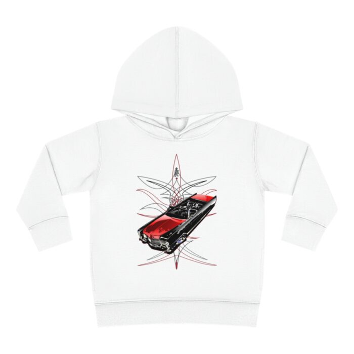 65 Cadi with pinstriping Toddler Pullover Fleece Hoodie (Jimmy Smith Art/ Tonys pinstriping) - Image 5