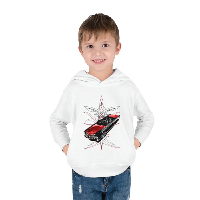 65 Cadi with pinstriping Toddler Pullover Fleece Hoodie (Jimmy Smith Art/ Tonys pinstriping) - Image 7