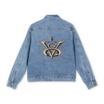 V8 Logo With Pinstriping – Men’s Denim Jacket