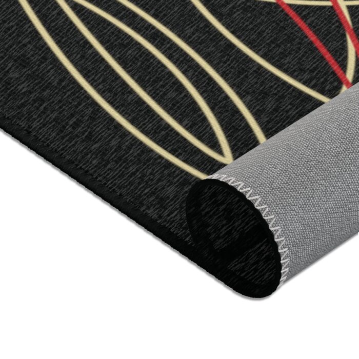 V8 logo with pinstriping Area Rugs - Image 4