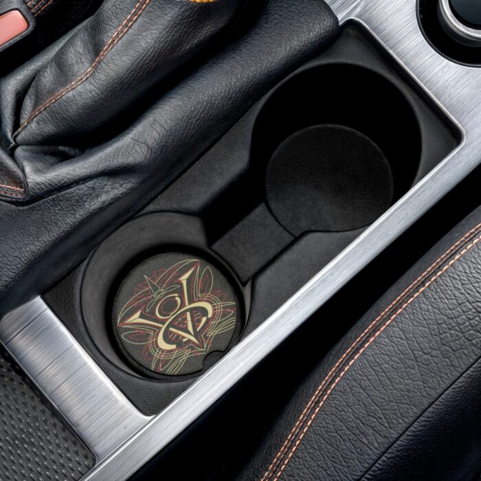 V8 with Pinstriping -Soapstone Car Coaster - Image 5